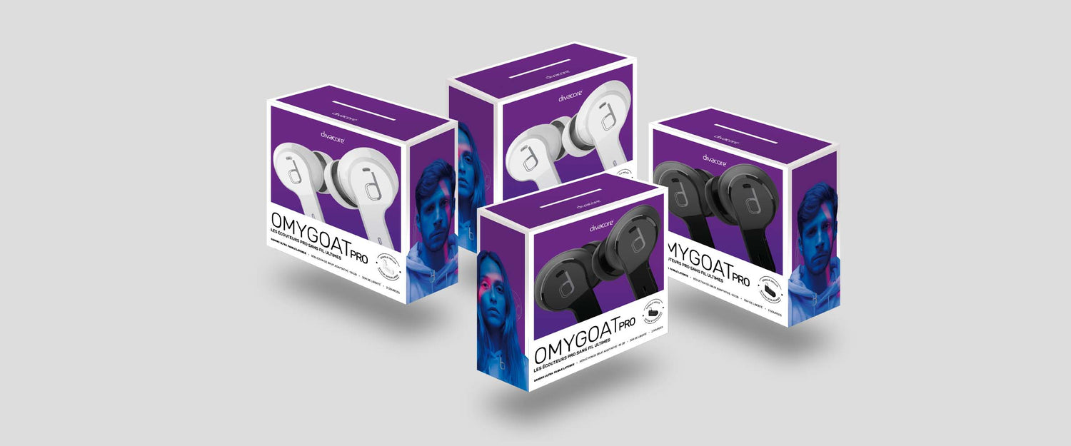 Écouteurs gaming sans fil Divacore OMYGOAT pro